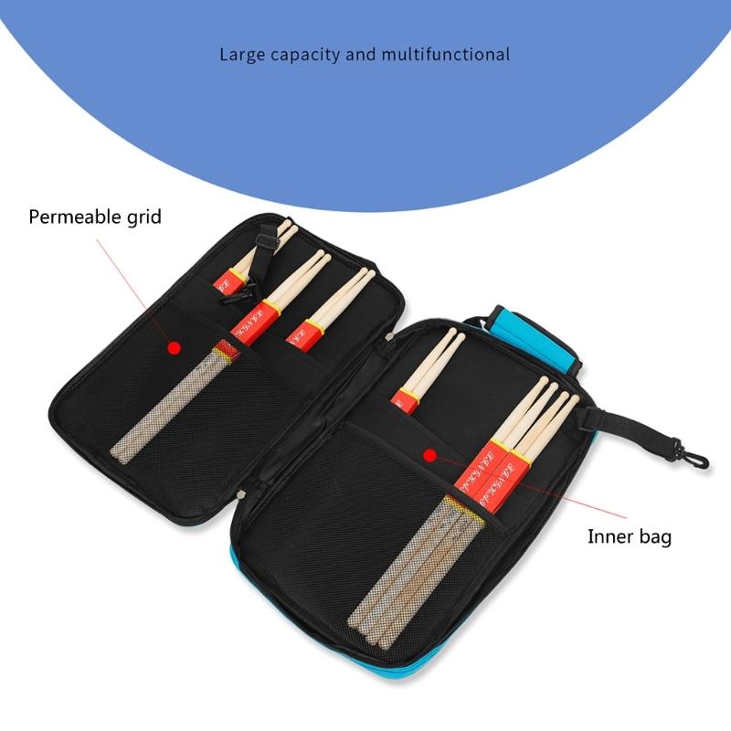 Drummer Bag Drum Sticks Holder, Drumsticks Package Storage Case for Home Outdoor