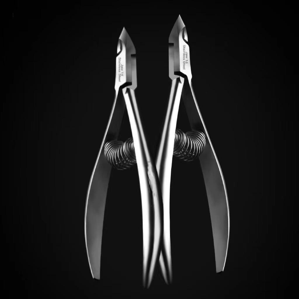 Professional Russian-Style Stainless Steel Cuticle Nippers - Precision Small Blade Manicure Tool