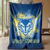 Warrington Wolves Custom Flannel Throw Blanket Print Your Name Text Soft Warm Blanket Holiday Present