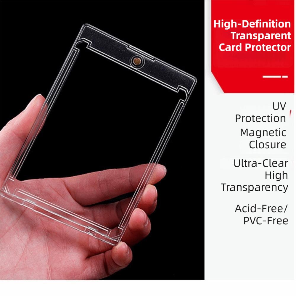 5Pcs 35PT Thickness Idol Photo Cards Protector Magnetic Game Card Storage Box  Game Cards Display