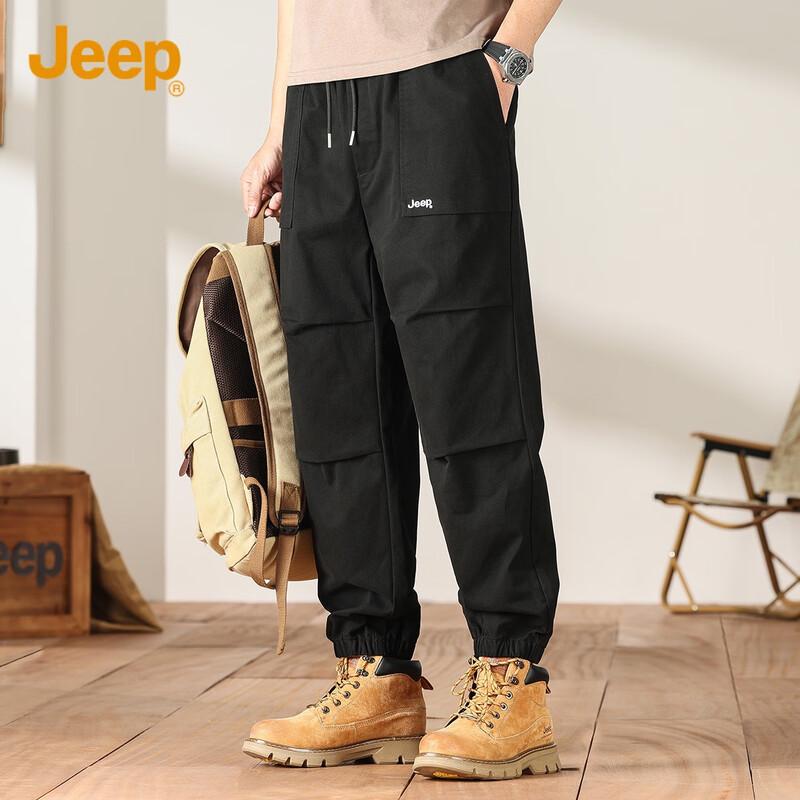 

JEEP Men s Summer Loose Fit Cuffed Cargo Pants 2XL