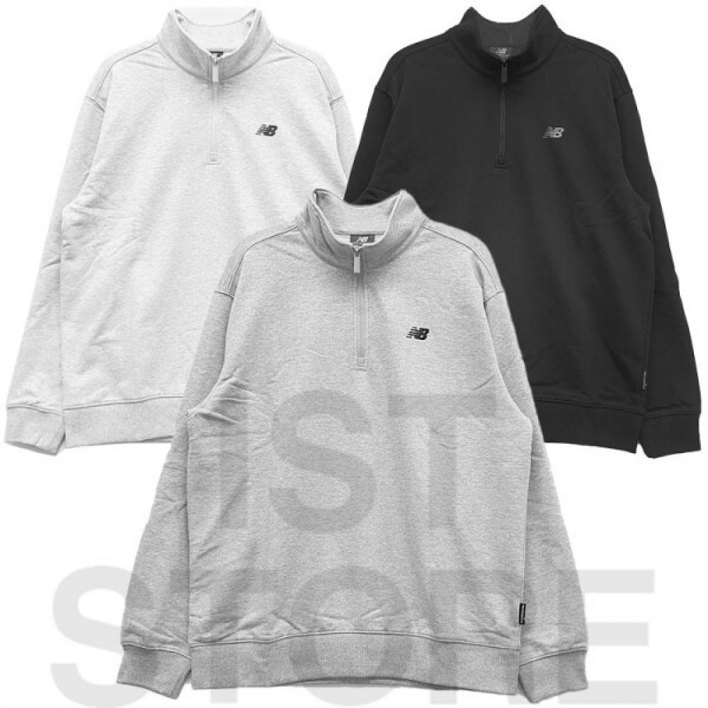 

New Balance EssenTial Half Zip T shirT Unisex Nbncfco103 (16)Light Gray/095(M)