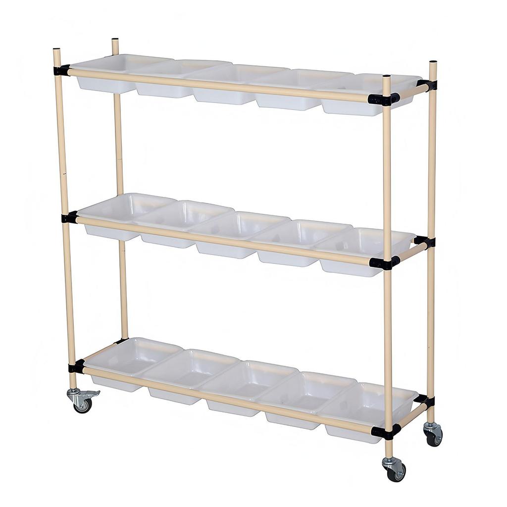 Lean Multi-Layer Movable Sorting Cart with Silent Wheels