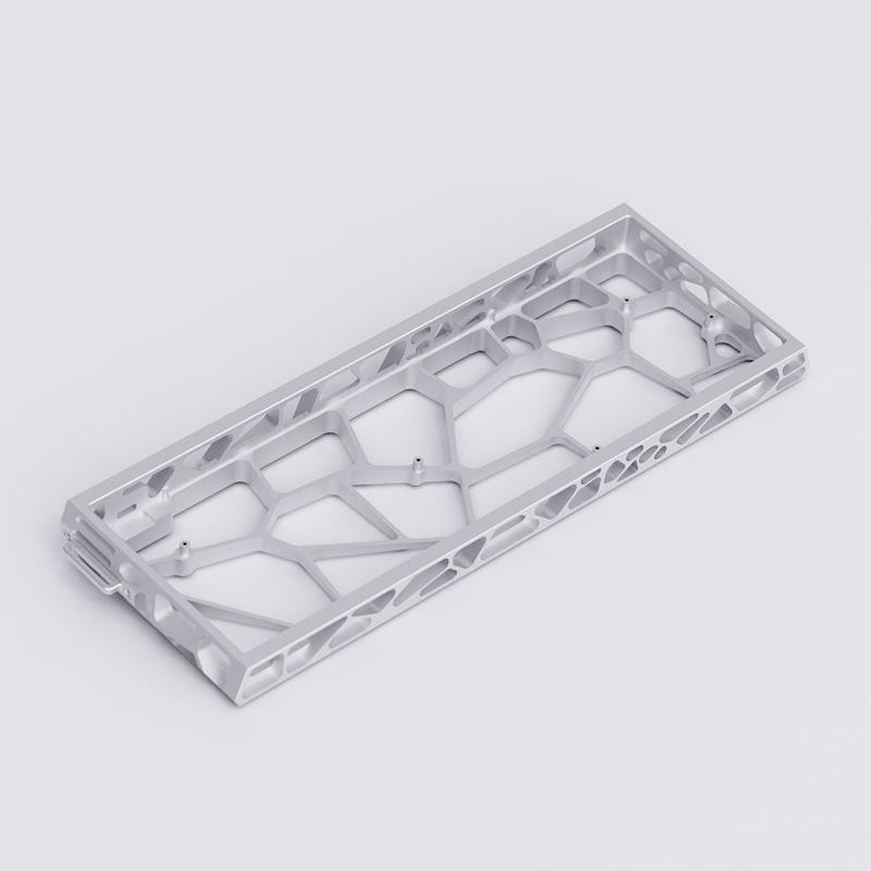 

GH60 Transparent Aluminum Alloy Mechanical Keyboard Case for Wooting/MAD60/EV63