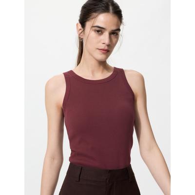 Japan Ribbed Bra Top American Sleeve