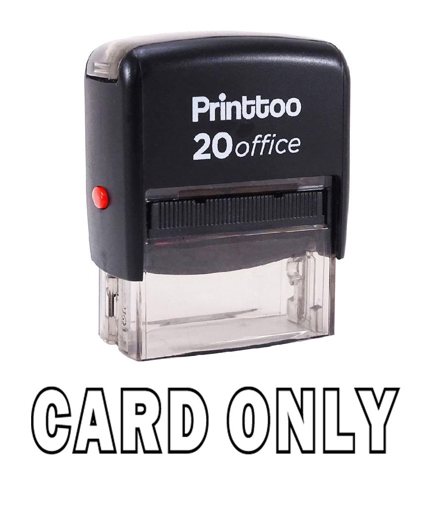 Printtoo Self Inking CARD ONLY Rubber Stamp Office Stationary Custom