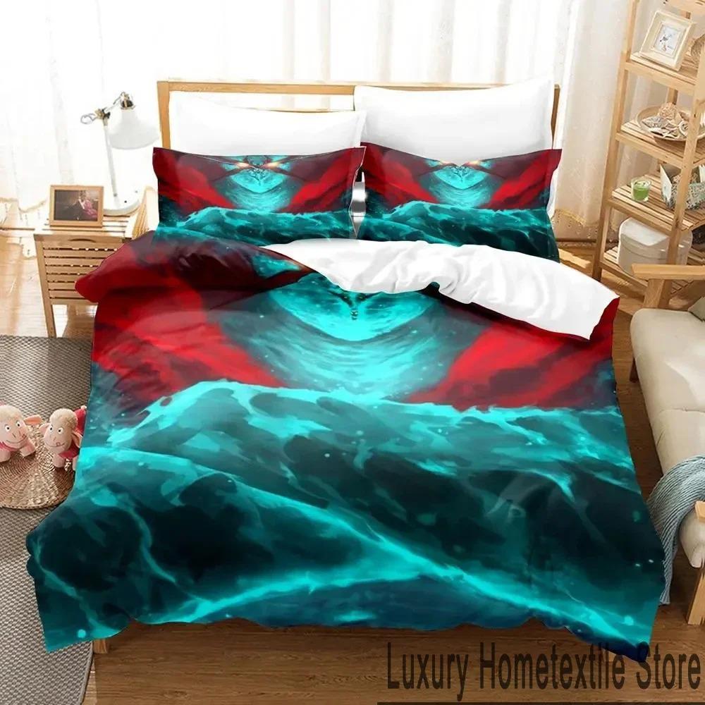 Anime Tengen Toppa Gurren Lagann Bedding Set Duvet Cover Bed Set Quilt Cover Pillowcase Comforter King Queen Size Boys Adult