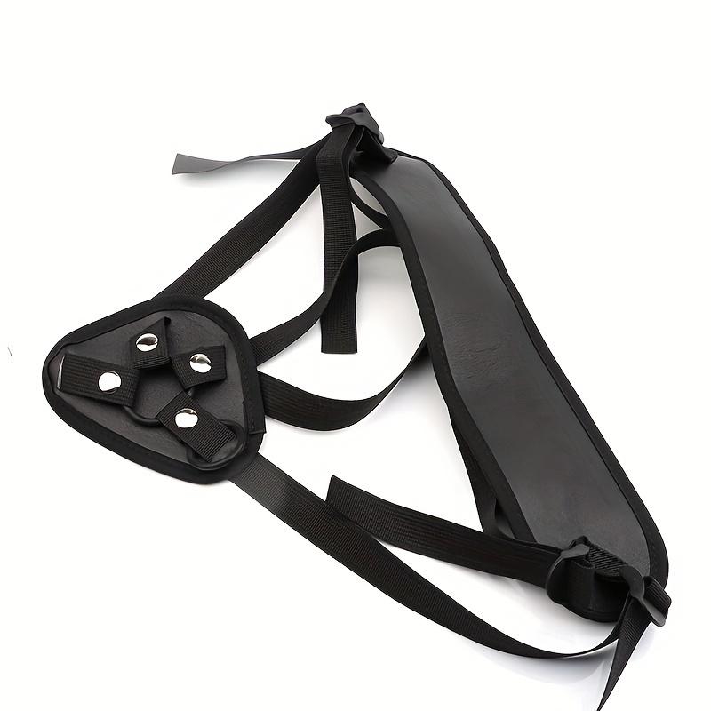 SM Leder Dildo Hose für lesbische Paare – Tragbarer Strap-On mit optionalen Löchern & Taillenstütze, Unisex erotisches Spielzeug