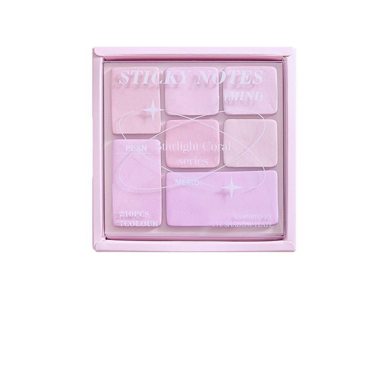 Creative Mini Sticky Note for Student Fashion Gradient Color Notepad Eye Shadow Style Scrapbooking Memo Pad School Supplies