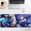 Gaming-Mauspad Silberner Wolf LV HSR Honkai Star Rail Groß XXL Neu Rutschfest Tastatur Anime-Mädchen Kawaii Mauspads PC-Schreibtischmatte