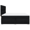 Box Spring Bed with Mattress Black 180x200 cm Fabric