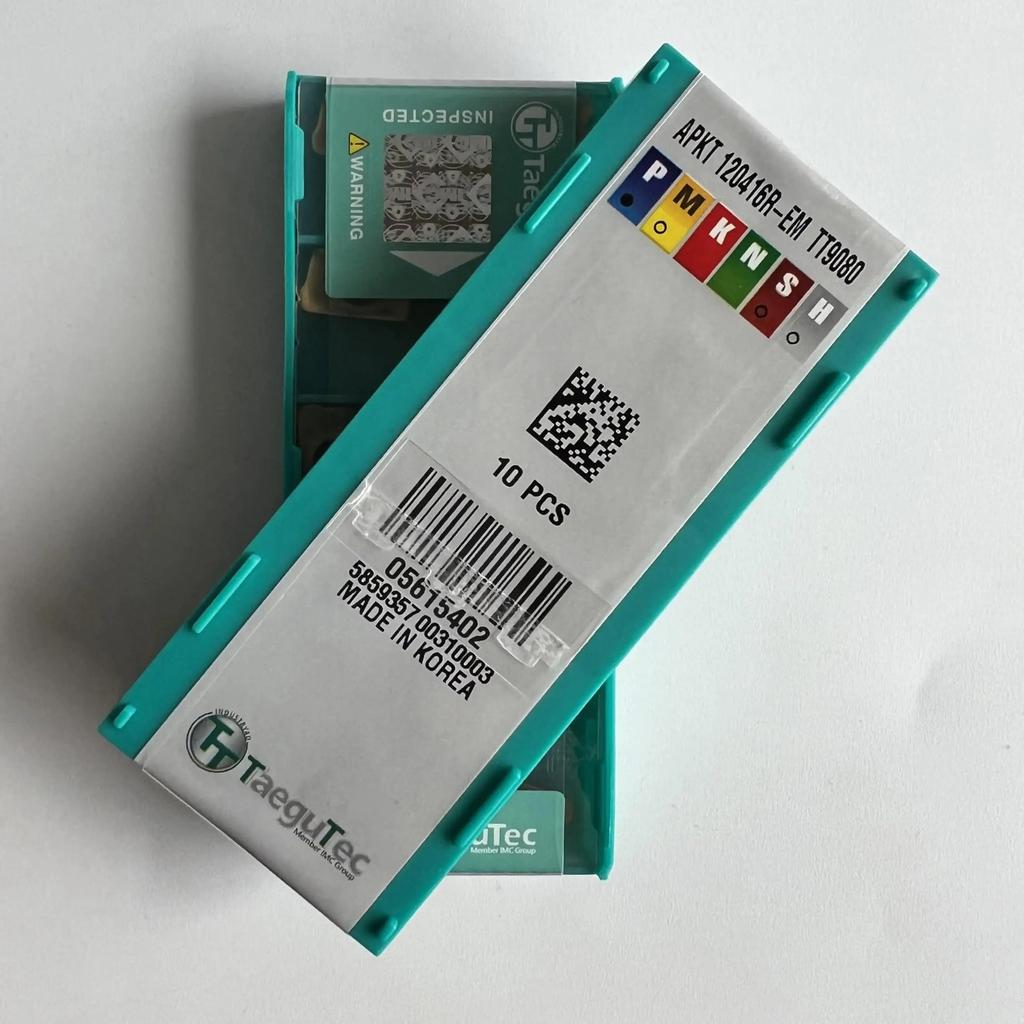 TaeguTec / APKT120416R-EM TT9080 /Original genuine CNC alloy blade 10 PCS
