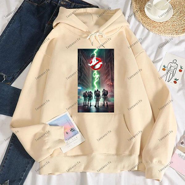 Ghostbusters Fashion Anime Casual Men's Hoodie Women and Men Sweatshirt Drop Shoulder Tracksuit Autumn and Winter Sweatshirt
