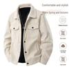 Japanese Retro Men's Lapel Workwear Trend Jacket - Spring/Autumn Casual Loose Fit
