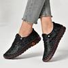 Damen Wanderschuhe Mokassins Fahrschuhe Komfort Flats Casual Plus Size Outdoor Handgefertigte Schuhe