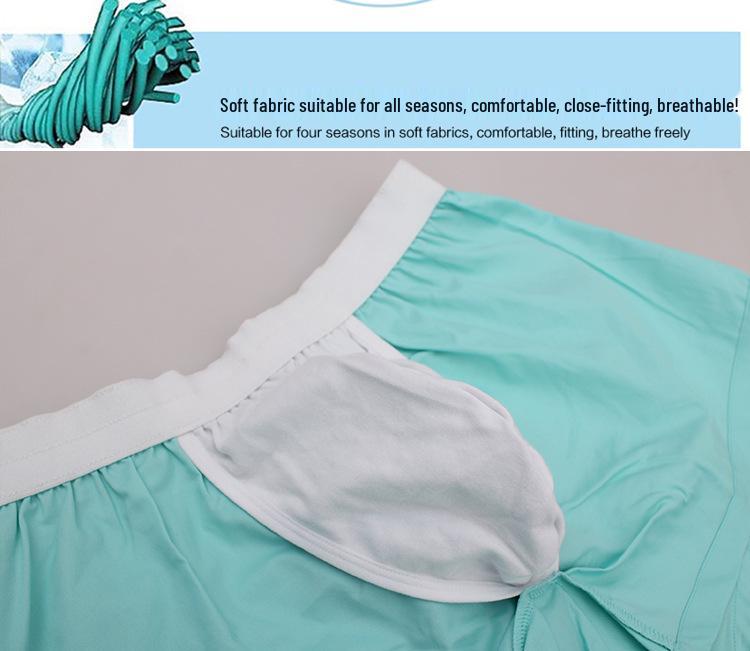 Men's Casual Low-Rise Cotton Boxer Briefs 016-PJ