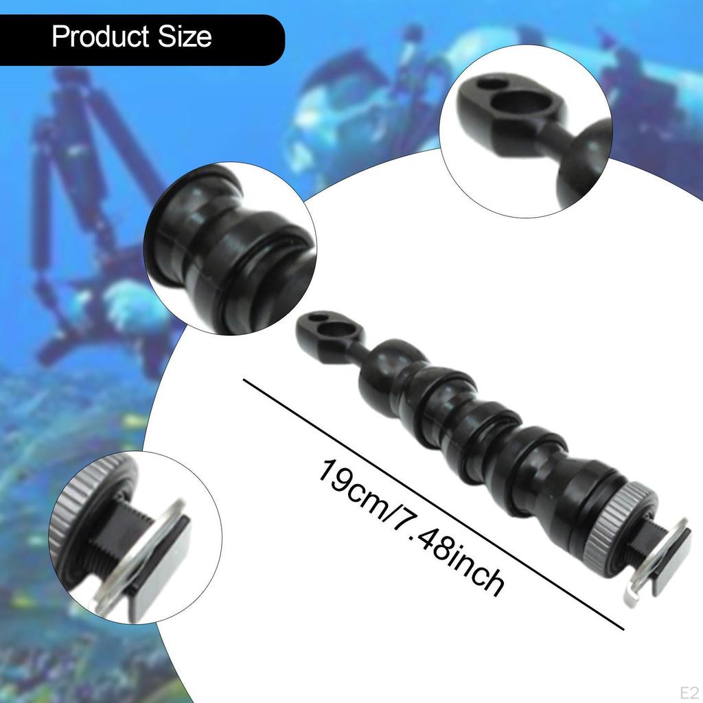 Underwater Camera Light Arm Diving Photography for Action Cage Dive Rig Ys Head Adapter