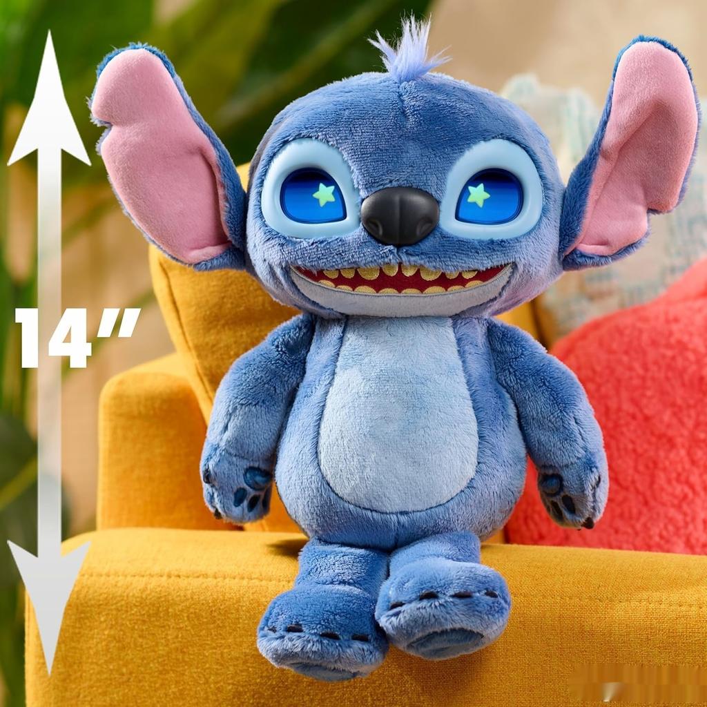 Cartoon Stitch Multi Expression Plush Doll 50+ Sound And Expression Interactive Toy Creative Bedroom Companion Fans Gifts