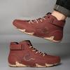 Autumn Winter Handmade Split Leather Boots Men Shoes Comfortable Ankle Boots For Men Casual Shoes Moccasins Men Boots