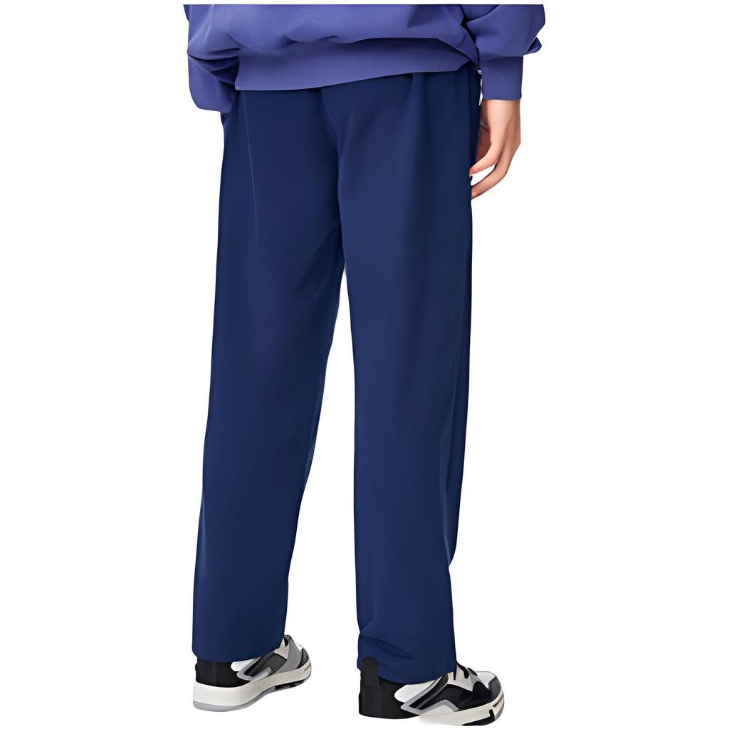 Li-Ning Badfive Logo Print Strick-Sporthose mit geradem Bein Herren Unterteile Marineblau AKLSF85-2