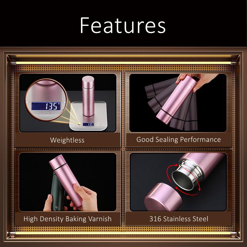 LFGB Certificated 316 Stainless Steel 140ml Mini Thermos 99.9% Anti-bacterial Pocket Water Bottle Coffee Cup for Lady and Girls