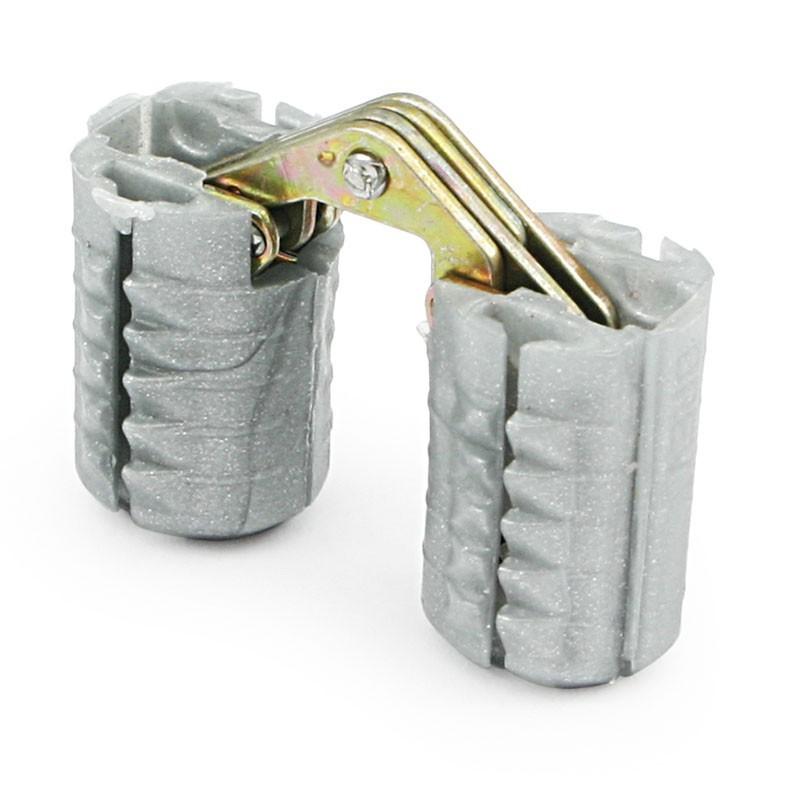 ALK FABRICACIÓN EUROPEA - PRIMA BISAGRA DE MESA INVISIBLE REDONDA ø DIÁMETRO 14 ACABADO GRIS