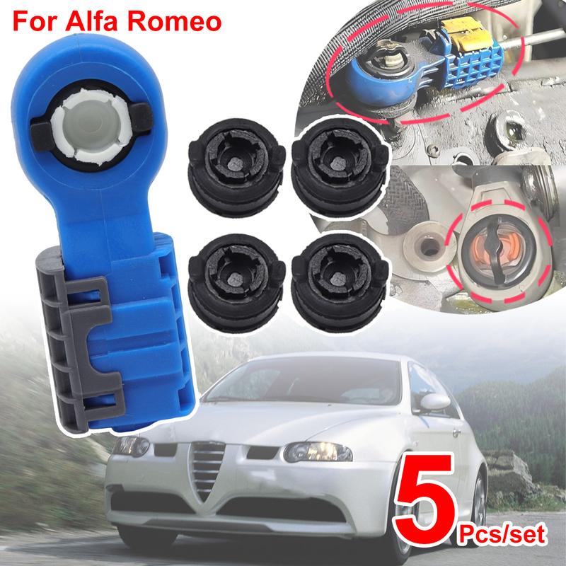 För Alfa Romeo 147 (937) GT 156 (932) 2003-2007 Giulietta (940) 2012 16-växlad växelvajer Länkage Ändbussning Kontakt Adapter