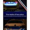 12V 120CM Auto Trunk Light LED Strip Running Brake Reverse Turn Signal Lamp 5050 RGB 72 SMD Waterproof Flowing Light Car Styling