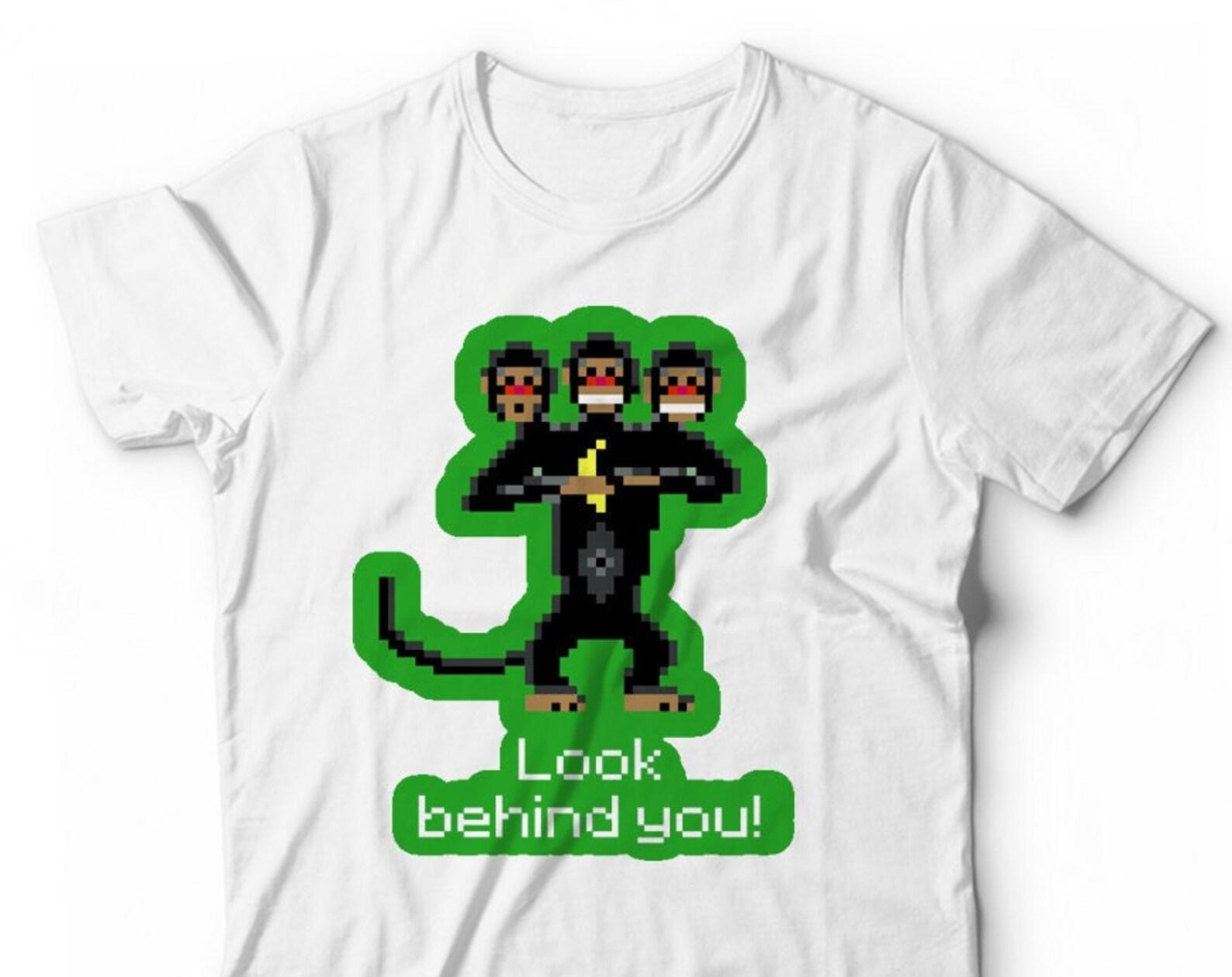 Three Headed Monkey T-Shirt - Vintage Video Games Island Guybrush Le Chuck T-Shirt 4XL
