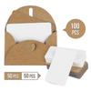 100 Kraft Paper Envelopes With 100 Blank Paper Cards, Mini Envelopes With Heart Closure For Gift Cards Diy Graffiti - Pjun