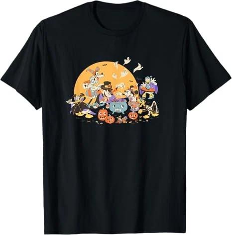 Mickey And Friends Halloween Black T Shirt S