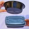 MOLUONA Round Disposable Takeaway Food Containers with Lids, 150 Sets