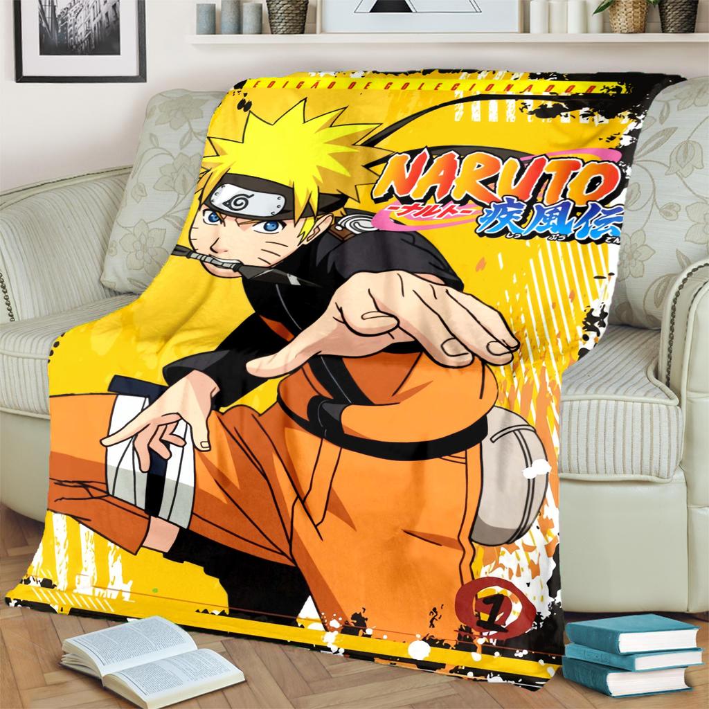 Anime-Print Blanket Warm Comfortable Flannel Blanket for Bedrooms, Sofas, Beds, Chairs, Picnics, Travel -LXR70