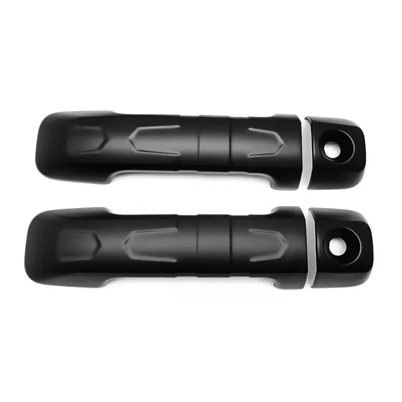 For Toyota FJ Cruiser 2007-  Black Car Exterior Outer Door Handle Moulding Cover Trim Sticker Frame Decor Accessories
