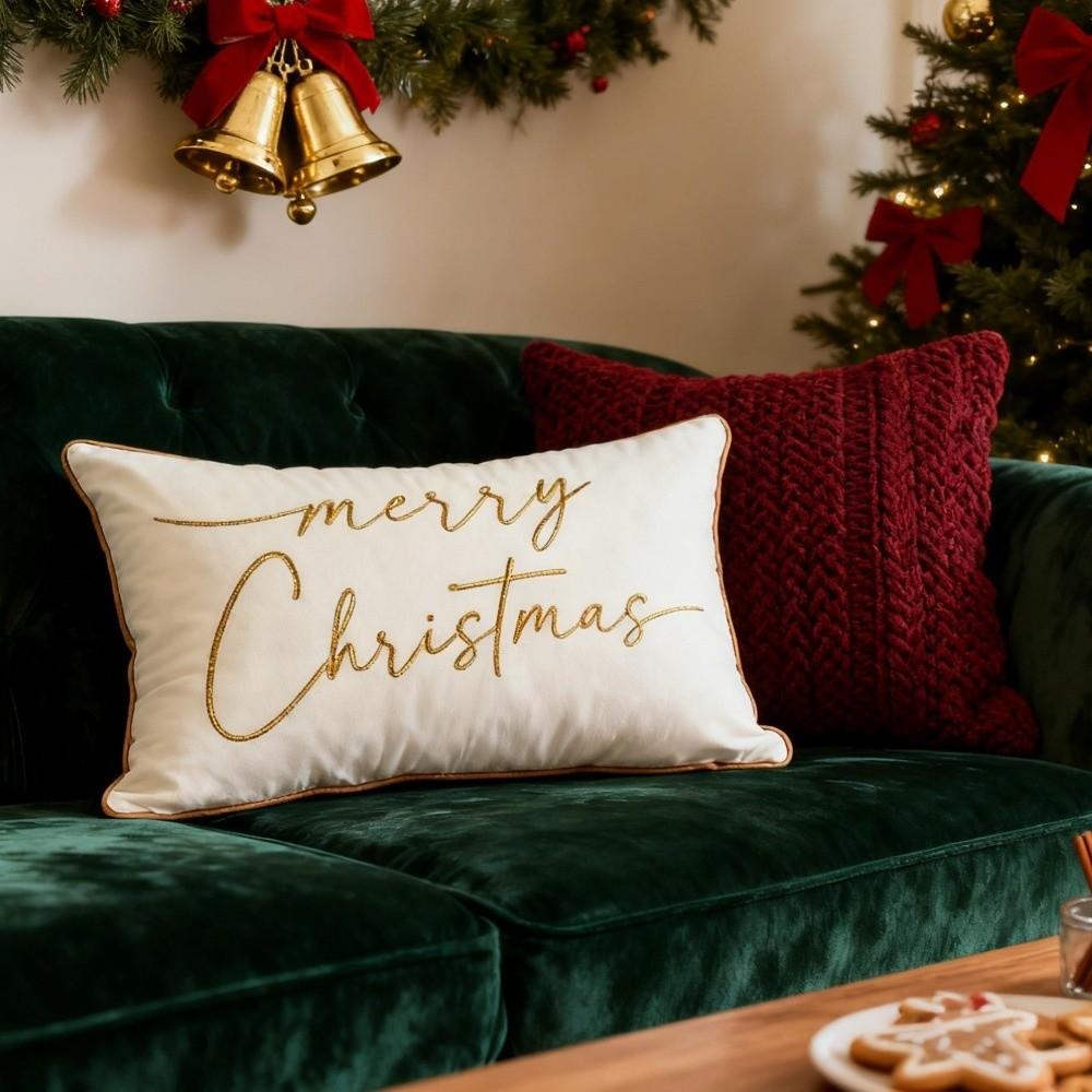 Simple Throw Pillowcase Soft Cushion Case High Quality Pillow Cover  Christmas Decor