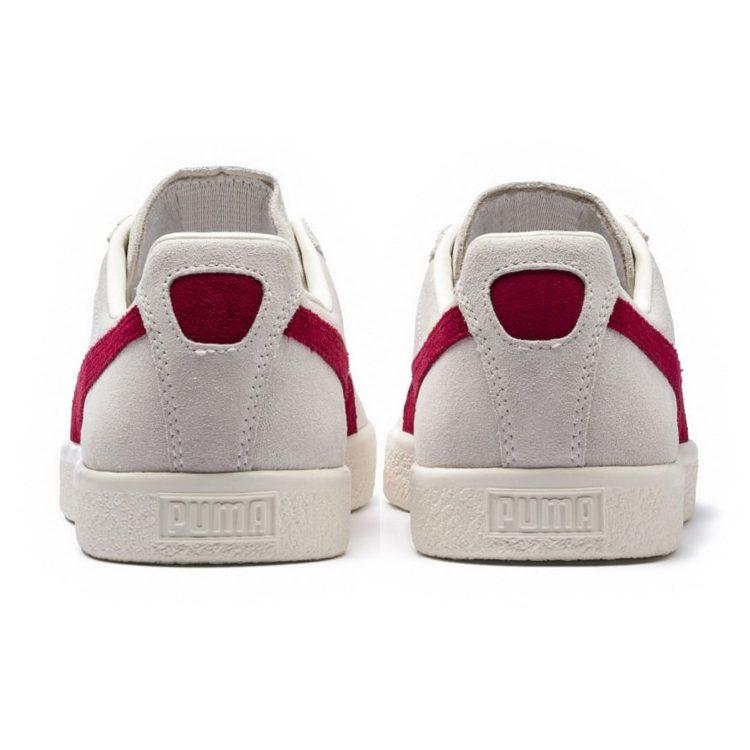 PUMA Clyde 'From The Archive Vaporous Grey Red Dahlia' 365319-01