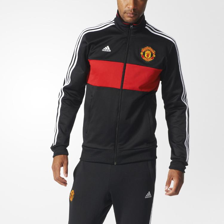 Adidas Jachetă de antrenament de fotbal pentru bărbați îmbrăcăminte exterioară neagră AZ3666