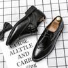 Designer Fashion Men's Dress Wedding Office Leather Red Black Business Formal Driving Loafers Shoes for Men with Free Shipping