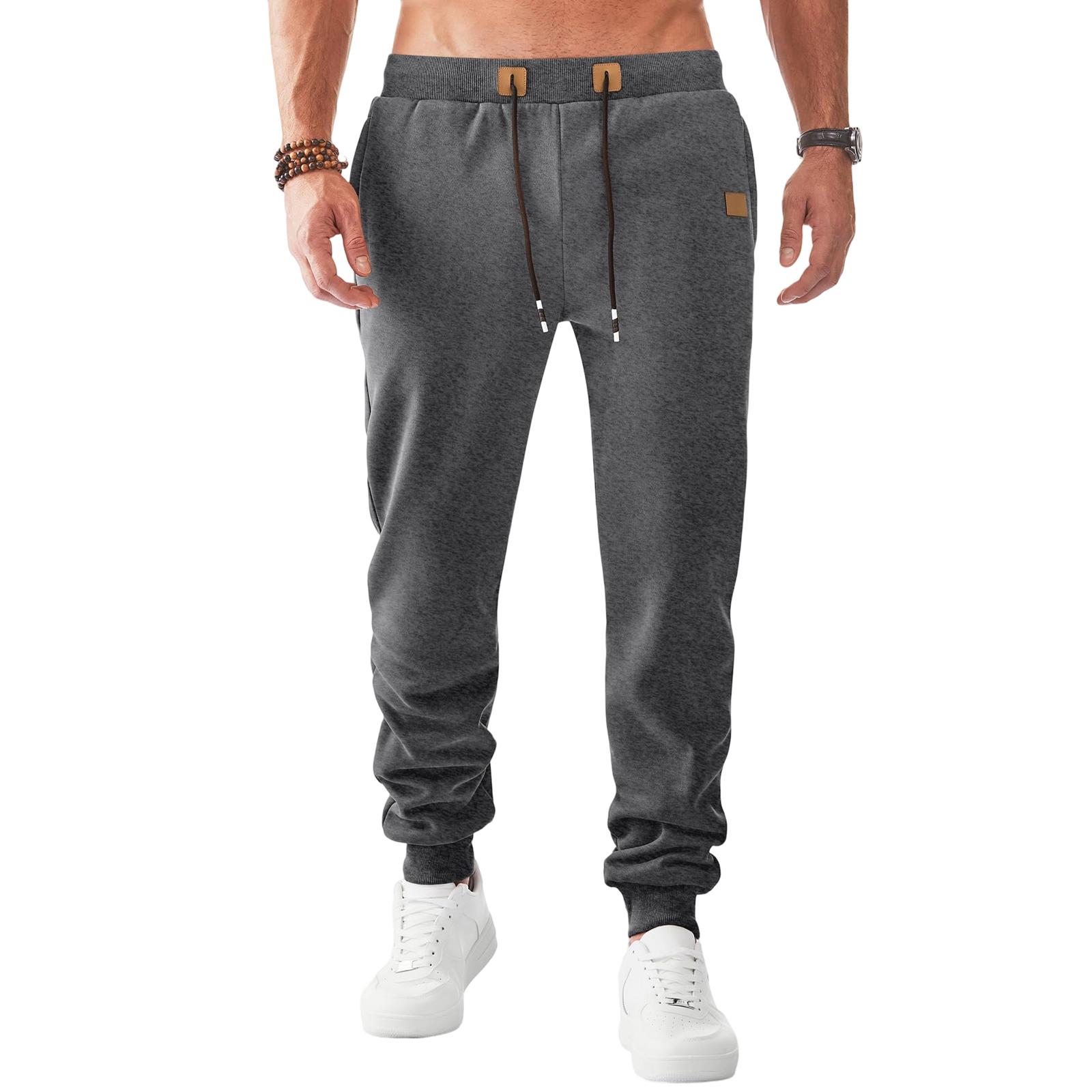 

Повседневные спортивные брюки, мужские свободные леггинсы с длинными вставками, тренировочные брюки для бега и фитнеса S