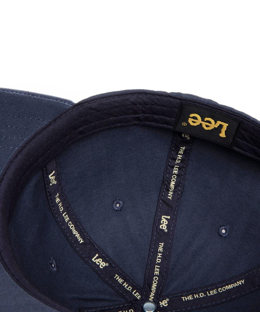 LEE Herringbone House Label Half-Curve Ball Cap Purple