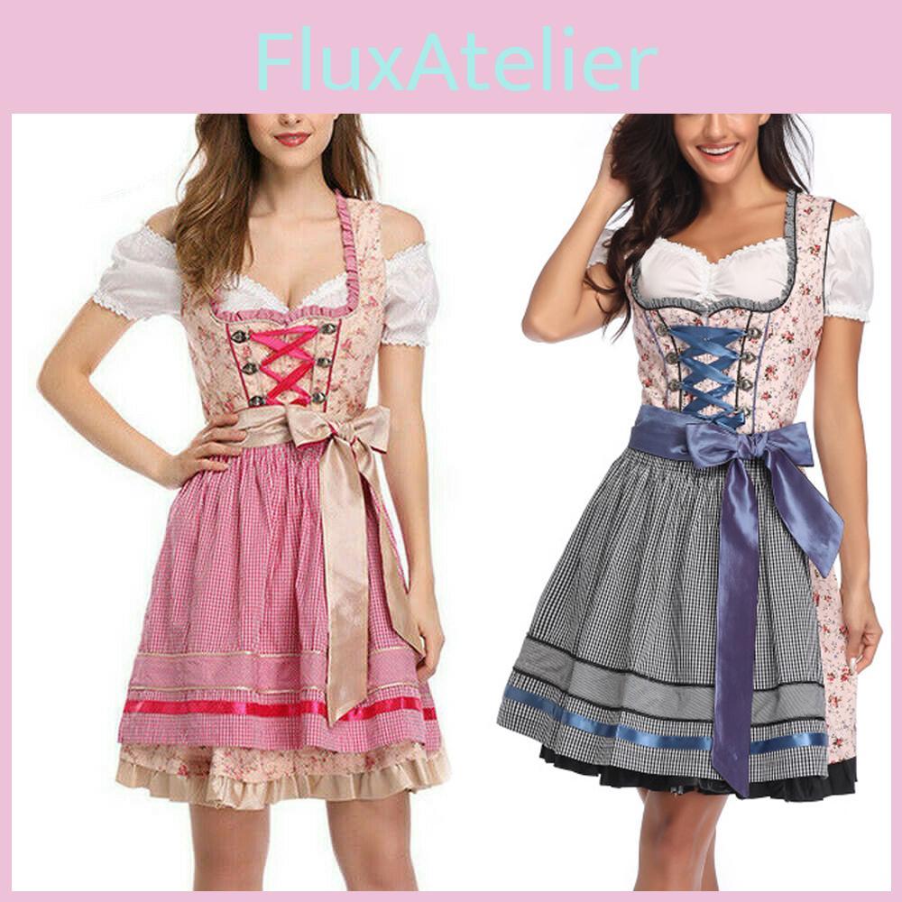 Vintage Inspired Women Dirndl Dress Perfect For Oktoberfest And Carnival Festivities
