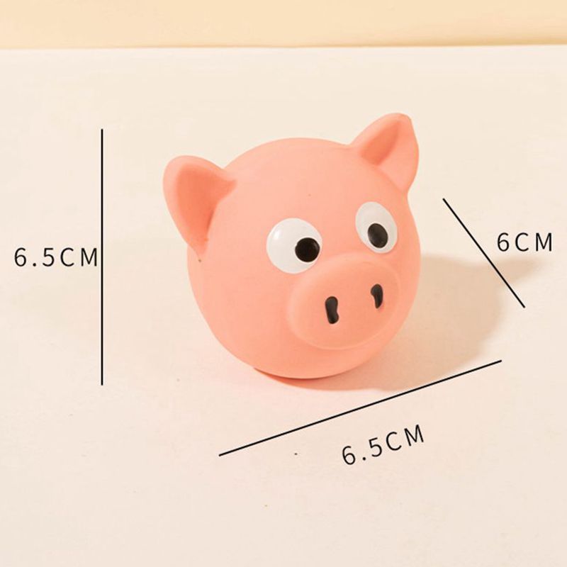 Pet Dog Toy Squeaky Rubber Toy Dog Latex Chew Toy Pig Shape Bite Resistant Puppy Sound Toy For Small Medium Large Dog Toy