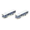 The Bus Collection: Keio Bus Goodbye Nishiko 96MC Medium-Sized Long Bus In Keio Bus Colors, Set of 2, Diorama Supplies