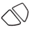 2pcs Left Drive Carbon Fiber Dashboard Air Vent Panel Cover Trim Decoration Fit for X5 X6 E70 E71 2008 2013