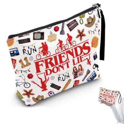 Freundschaft Kosmetiktasche Geschenke Inspirierendes Zitat Kosmetiktasche Frauen Make-up Organizer Federmäppchen Freundschaftsgeschenk