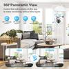 2MP Bulb Surveillance Camera Wifi Smart Home Full Color Night Vision Automatic Human Tracking Zoom Indoor Security Monitor