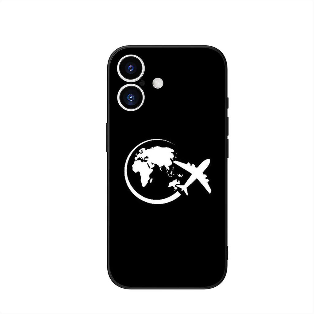 Cover for Samsung Galaxy S25 S23 S22 S24 FE Ultra Plus A56 A05 A06 A15 A16 A57 S7 Edge Case Airplane Plane Fly Travel Aircraft