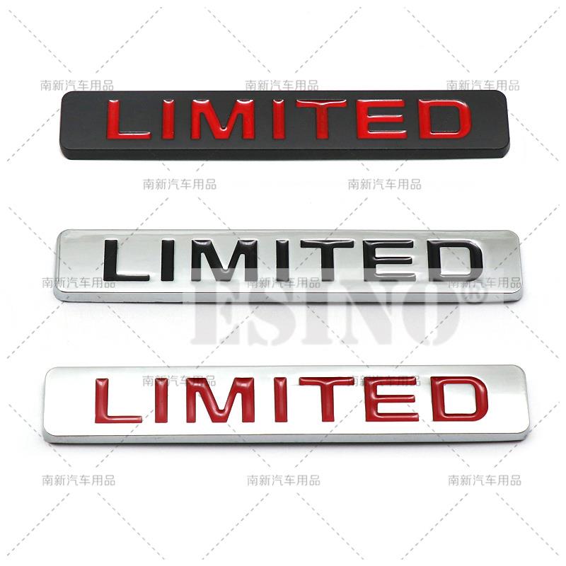 Car Styling 3D Limited Trunk Zinc Alloy Adhesive Emblem Fender Rear Body Tailgate Badge For Jeep Cherokee Compass Wrangler