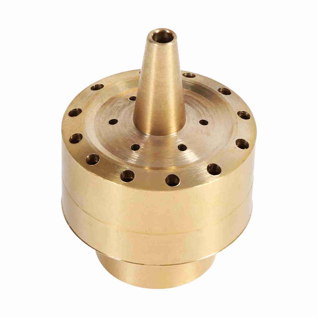 Brass Column Garden Pond Fountain Water Nozzle Sprinkler Spray Head Gold (1Celsius2 )