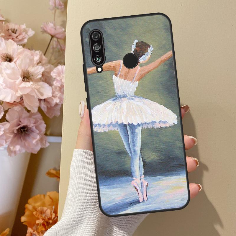 Gymnastik Ölgemälde Für Honor 50 8X 9X 10i Hülle Für Huawei P50 Pro P20 P40 P30 Lite P Smart 2021 Nova 5T Hülle